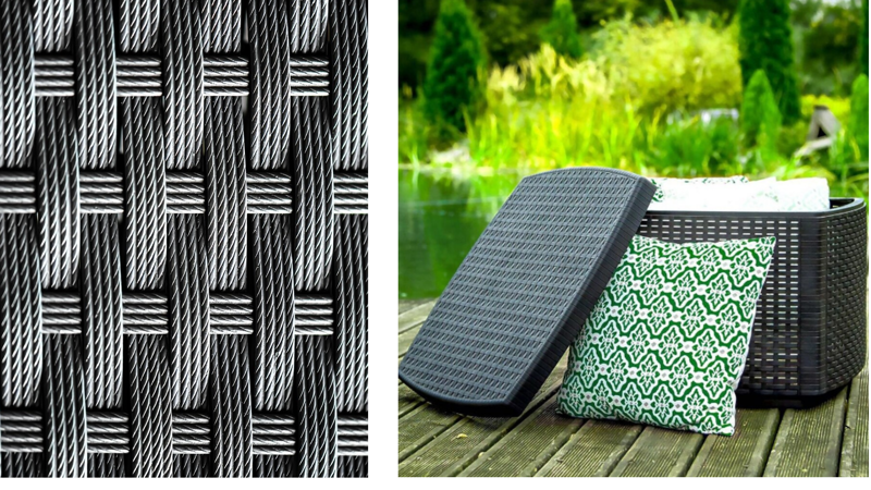 Záhradný nábytok z umelého ratanu