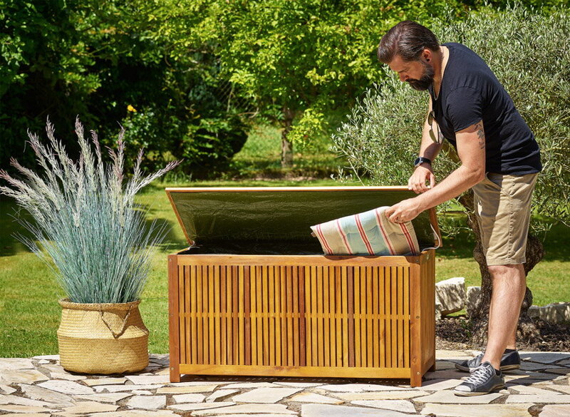 Drevený úložný box