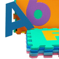 Penová podložka pre deti PUZZLE, 86 dielov, viacfarebná