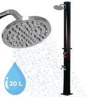 Solárna sprcha DELFINA, 20 l, čierna