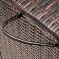 Polyratanový úložný box RICCO, 122x56 61cm, hnedá