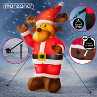 Nafukovací Sob osvetlený, 135cm, červená