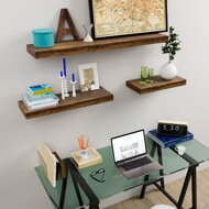 Nástenná polica FIGO+ konzola, 70 cm, tmavý dub