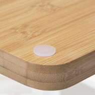 Bambusový stojan na WC kefu a papier, 24,5x20x83cm, hnedá