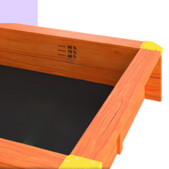 Pieskovisko so strieškou Sami, smrekové drevo, 120x120x120cm