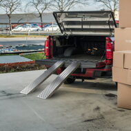 Nájazdové rampy na auto MARA, sada 2ks, 400kg, 150cm, strieborná