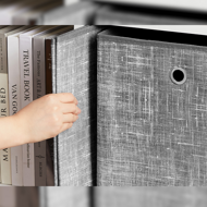 Úložné boxy GARY 6ks,30x30x30cm, šedá 