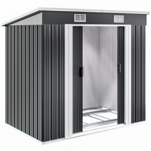 Záhradný domček na náradie L, 196x122x182cm,  antracitová