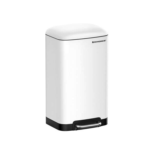 Odpadkový kôš s pomalým zatváraním SLOW, 30l, biela